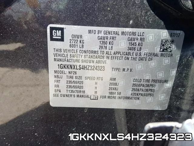 1GKKNXLS4HZ324323 фото 2