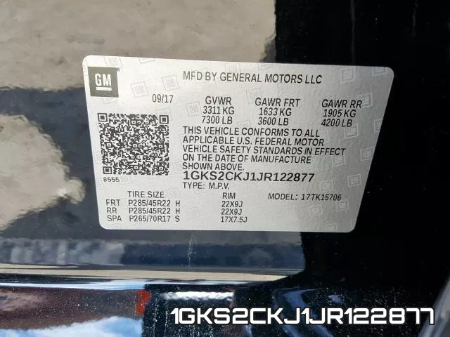 1GKS2CKJ1JR122877 фото 2