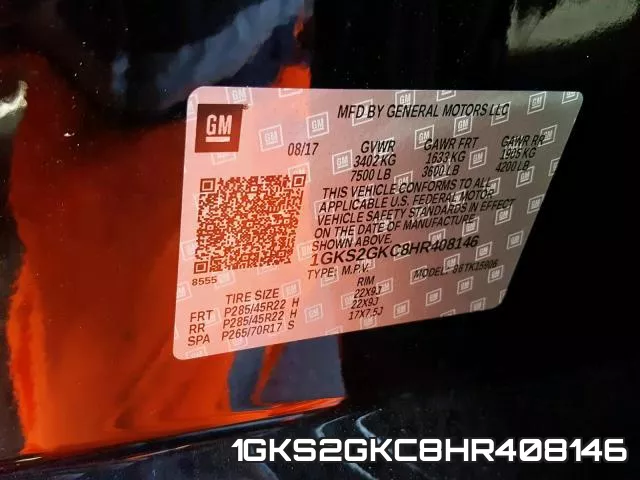 1GKS2GKC8HR408146 фото 2