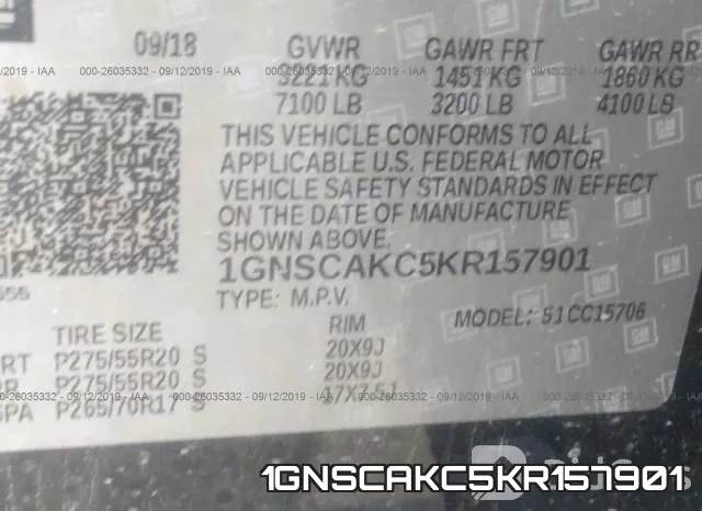1GNSCAKC5KR157901 фото 10