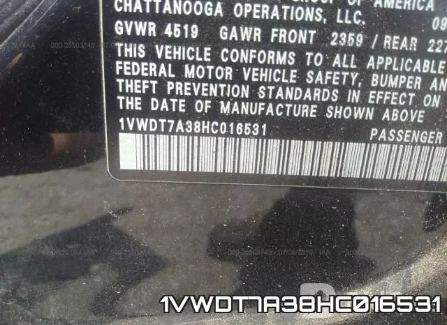 1VWDT7A38HC016531 фото 10
