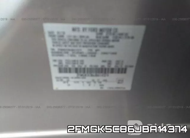 2FMGK5C86JBA14374 фото 10