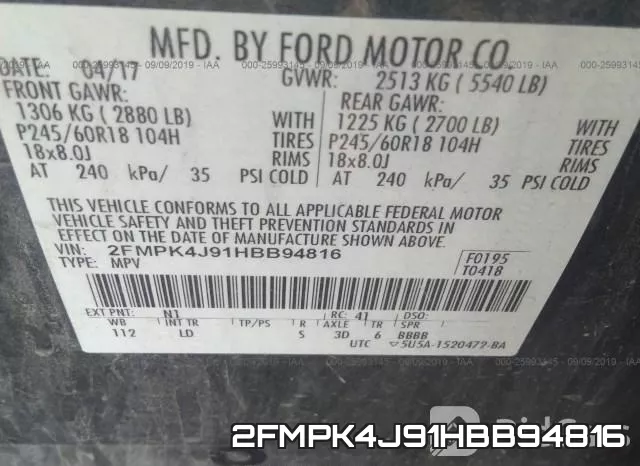 2FMPK4J91HBB94816 фото 10