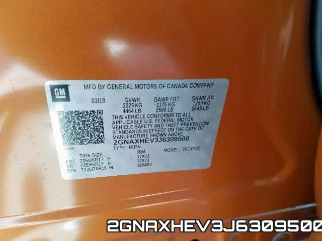 2GNAXHEV3J6309500 фото 2