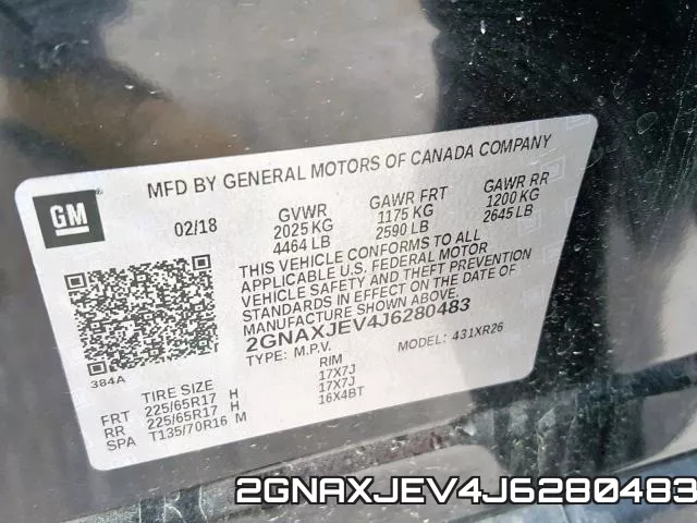 2GNAXJEV4J6280483 фото 2