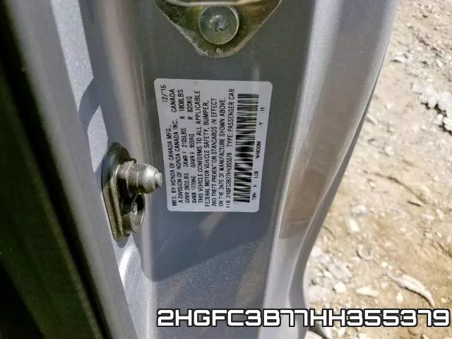 2HGFC3B77HH355379 фото 2