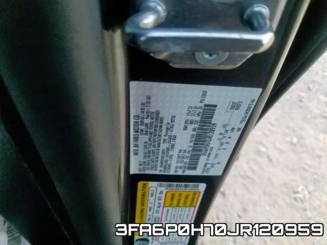 3FA6P0H70JR120959 фото 2