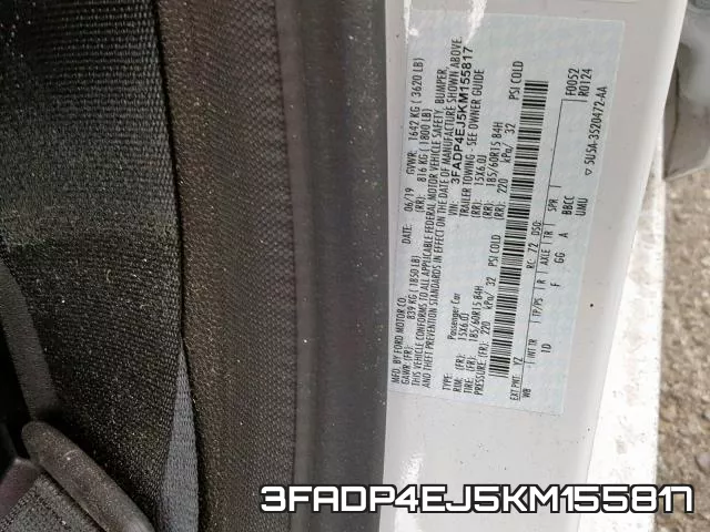 3FADP4EJ5KM155817 фото 2