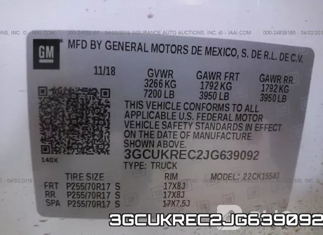 3GCUKREC2JG639092 фото 10