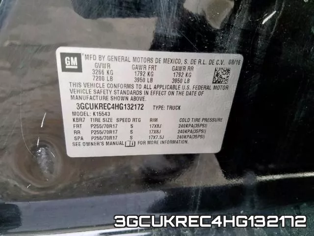 3GCUKREC4HG132172 фото 2