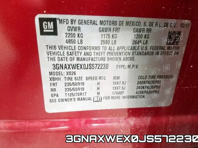 3GNAXWEX0JS572230 фото 2