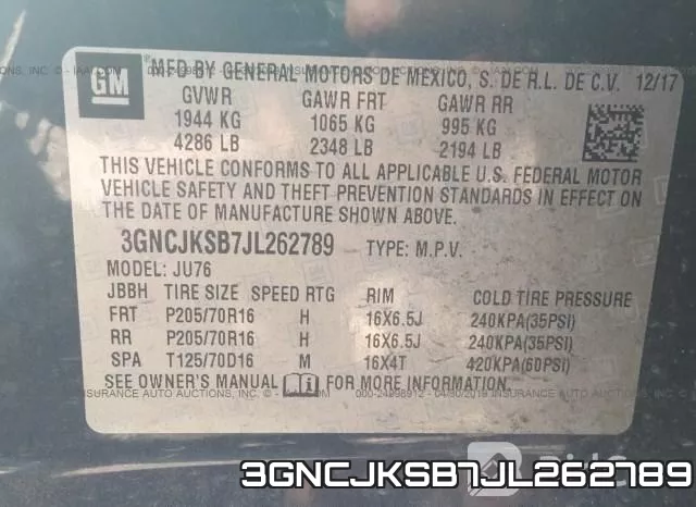 3GNCJKSB7JL262789 фото 10