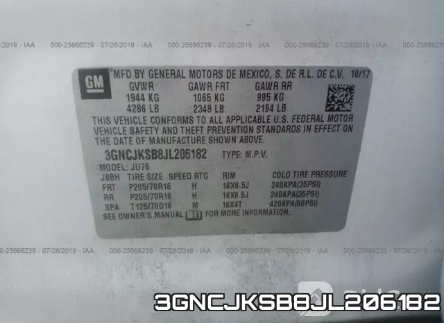 3GNCJKSB8JL206182 фото 10