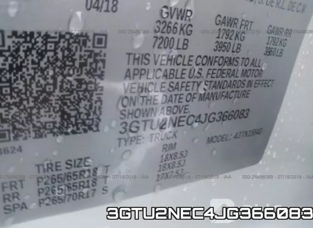 3GTU2NEC4JG366083 фото 10