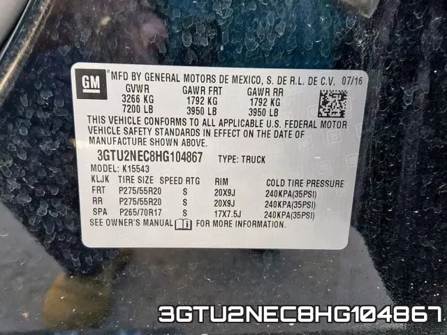 3GTU2NEC8HG104867 фото 2