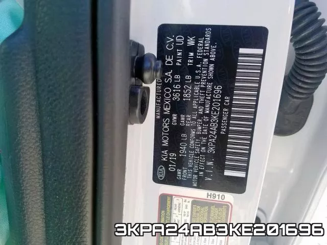 3KPA24AB3KE201696 фото 2