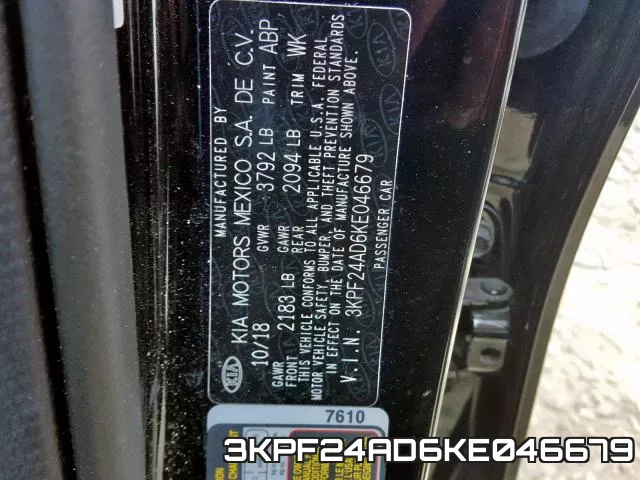 3KPF24AD6KE046679 фото 2