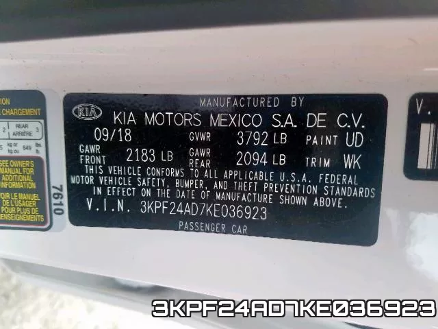 3KPF24AD7KE036923 фото 2