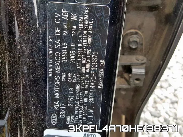 3KPFL4A70HE138371 фото 2