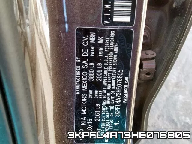 3KPFL4A73HE076805 фото 2