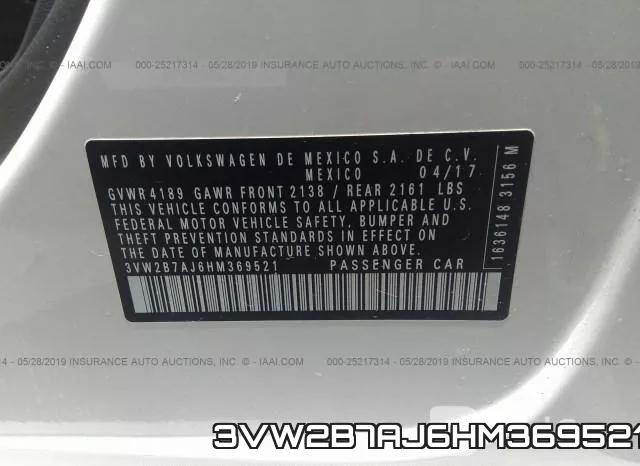 3VW2B7AJ6HM369521 фото 10