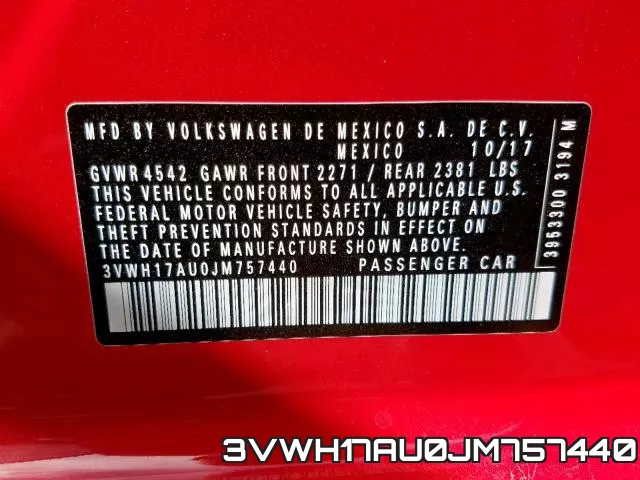 3VWH17AU0JM757440 фото 2