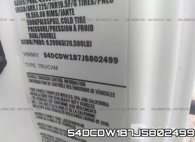 54DCDW1B7JS802499 фото 10