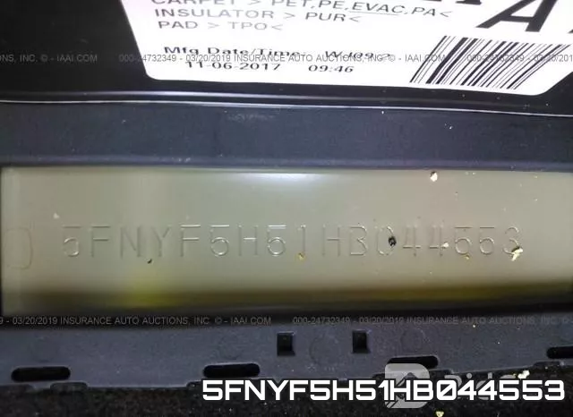 5FNYF5H51HB044553 фото 10