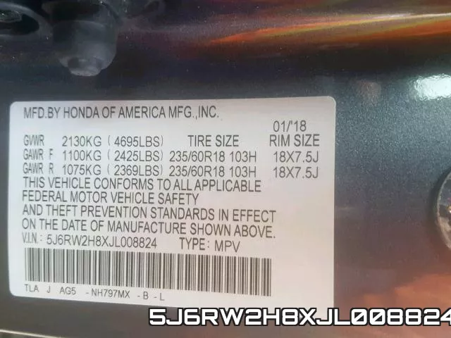 5J6RW2H8XJL008824 фото 2