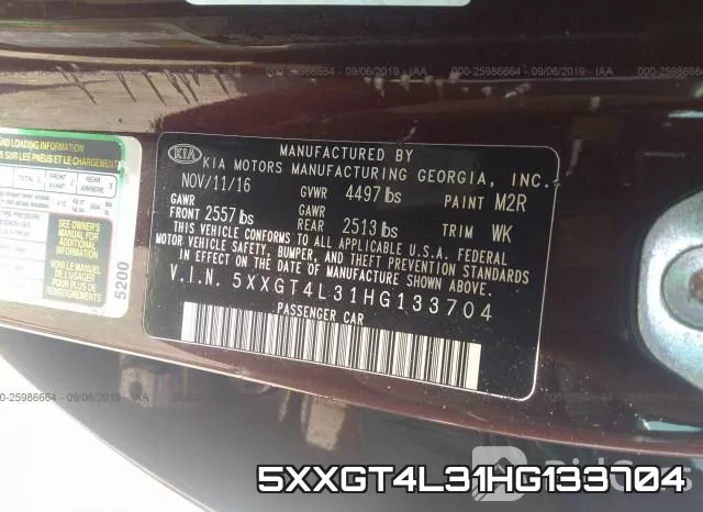 5XXGT4L31HG133704 фото 10