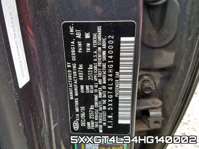 5XXGT4L34HG140002 фото 2