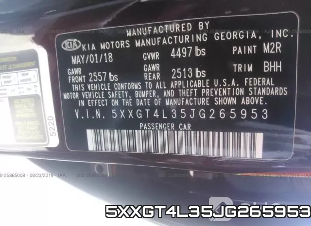 5XXGT4L35JG265953 фото 10