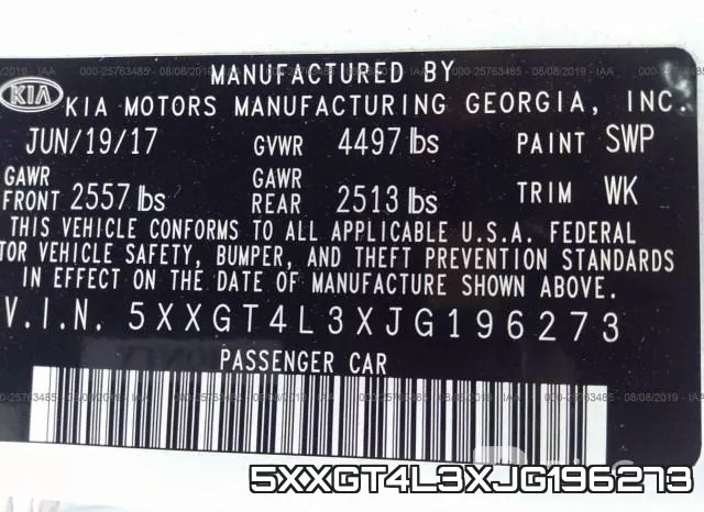 5XXGT4L3XJG196273 фото 10