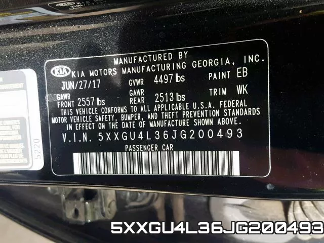 5XXGU4L36JG200493 фото 2