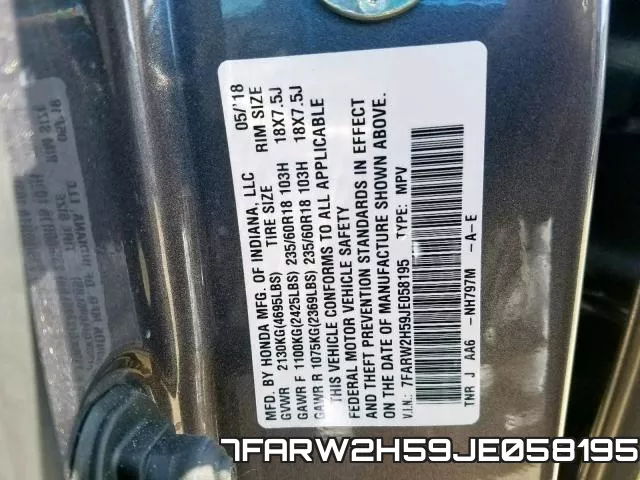 7FARW2H59JE058195 фото 2