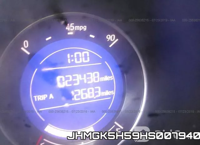 JHMGK5H59HS007940 фото 8