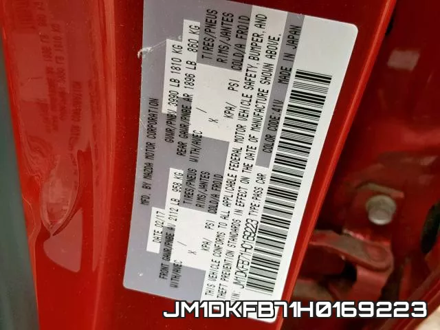 JM1DKFB71H0169223 фото 2