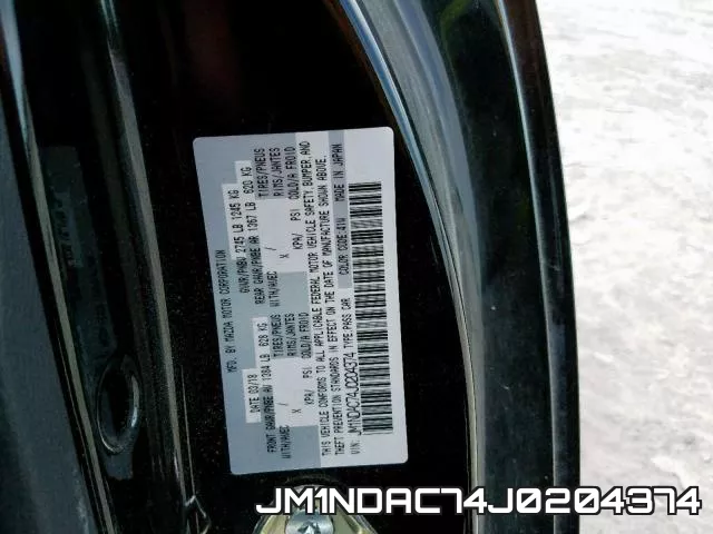JM1NDAC74J0204374 фото 2
