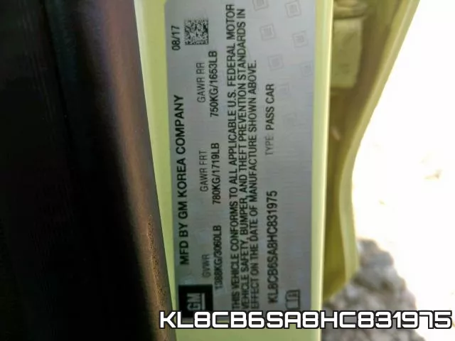 KL8CB6SA8HC831975 фото 2