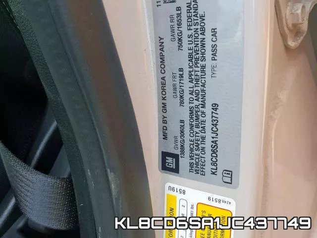 KL8CD6SA1JC437749 фото 2