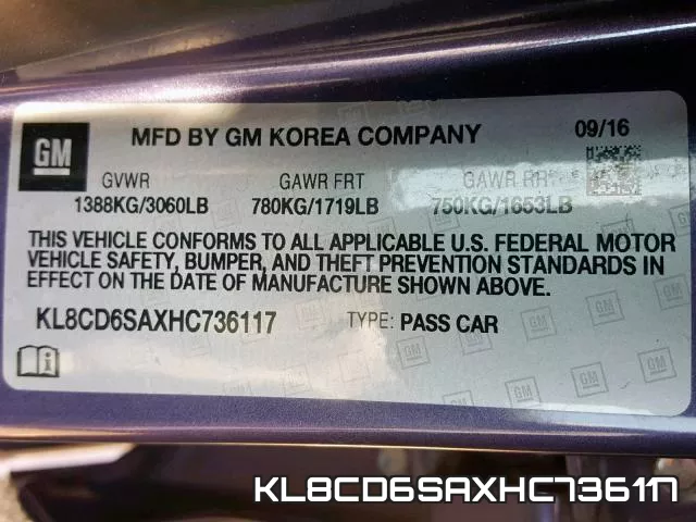 KL8CD6SAXHC736117 фото 2