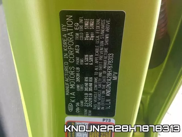 KNDJN2A28H7878313 фото 2