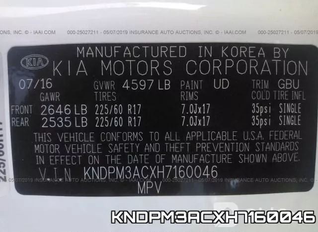 KNDPM3ACXH7160046 фото 10