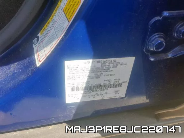 MAJ3P1RE8JC220747 фото 2