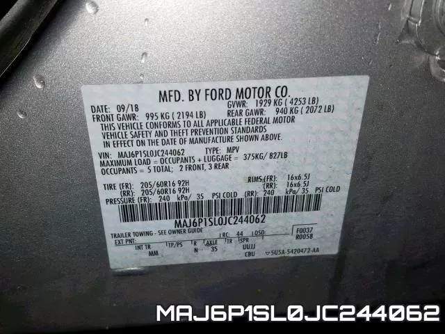 MAJ6P1SL0JC244062 фото 2