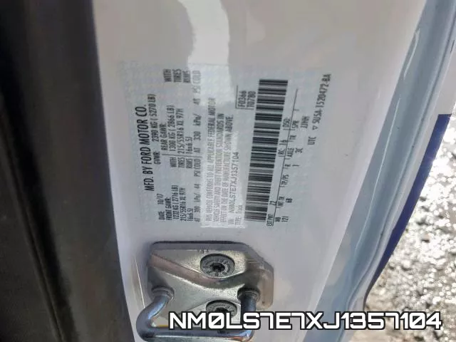 NM0LS7E7XJ1357104 фото 2