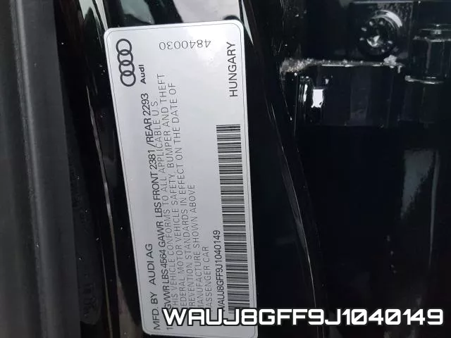WAUJ8GFF9J1040149 фото 2
