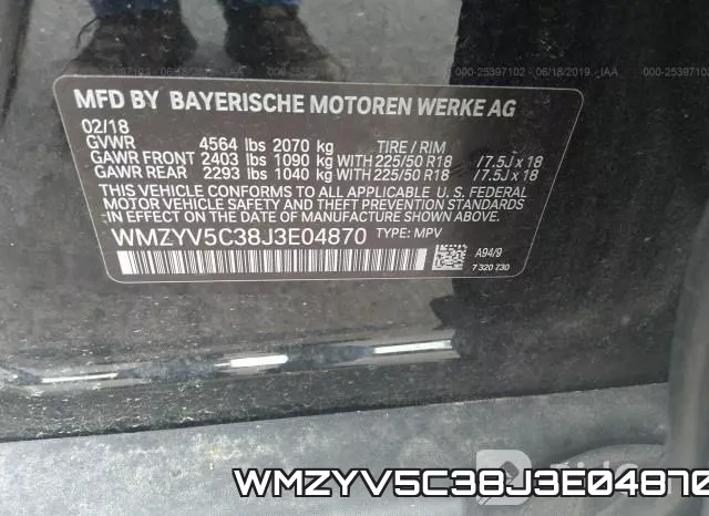 WMZYV5C38J3E04870 фото 10