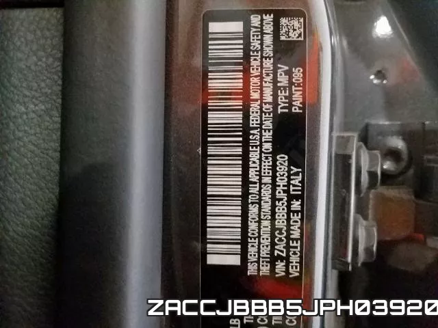 ZACCJBBB5JPH03920 фото 2