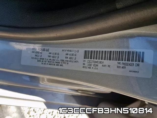 1C3CCCFB3HN510814 фото 2